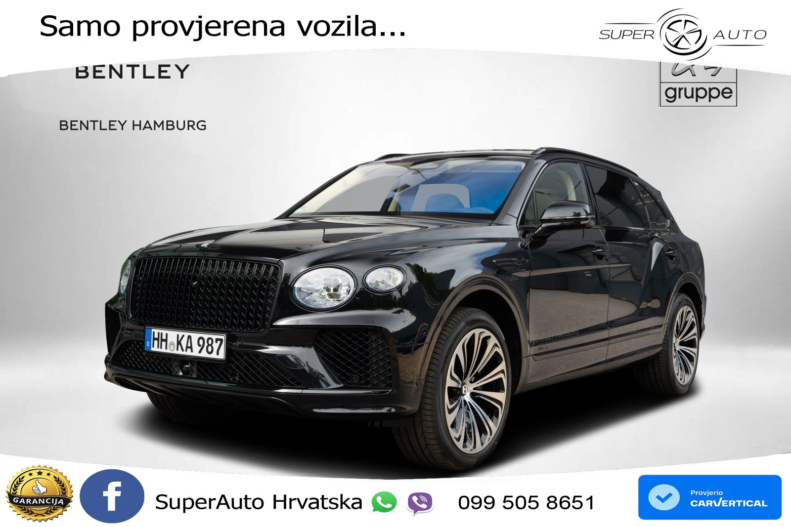 Bentley Bentayga EWB 4.0 V8 (550 KS) 4WD Automatic LED+GR SJED+ACC