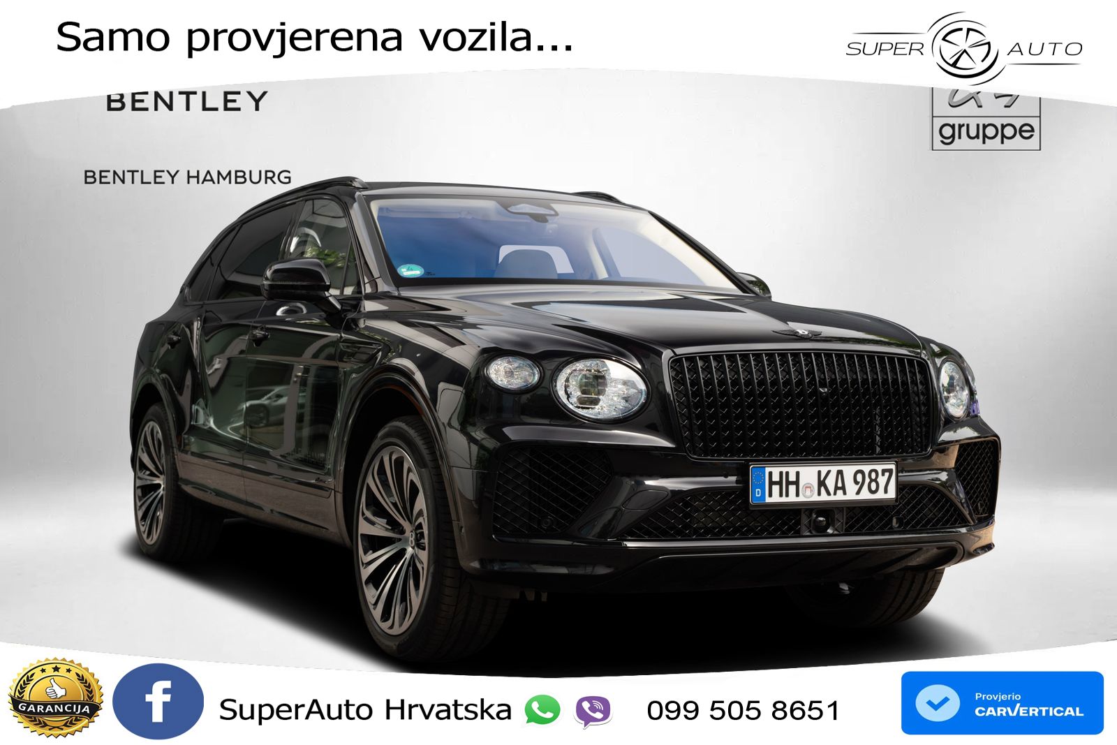 Bentley Bentayga EWB 4.0 V8 (550 KS) 4WD Automatic LED+GR SJED+ACC