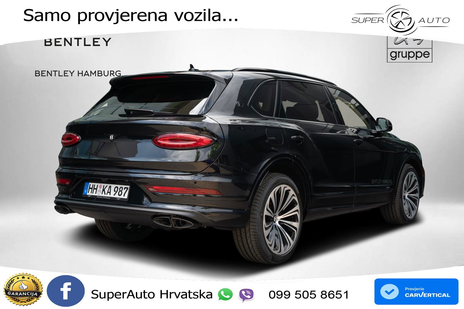 Bentley Bentayga EWB 4.0 V8 (550 KS) 4WD Automatic LED+GR SJED+ACC