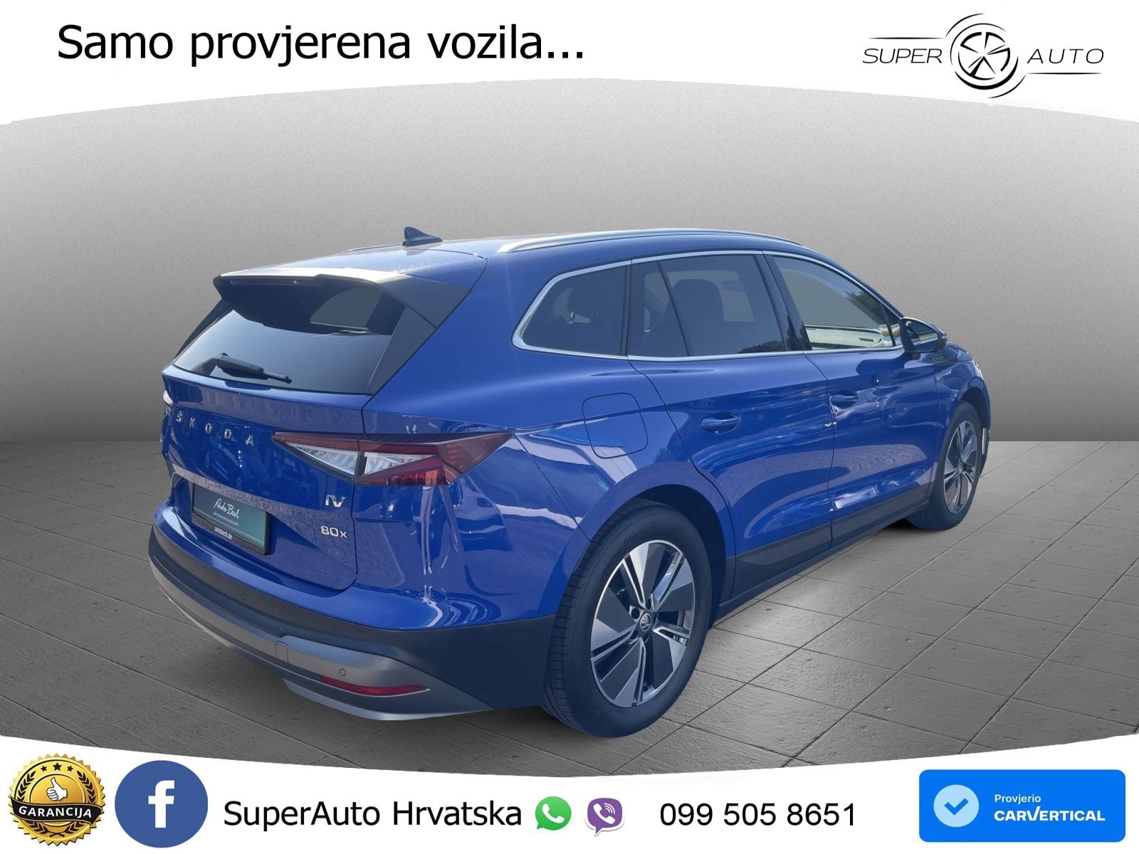 Škoda Enyaq iV 80x 82 kWh (265 KS) AWD LED+GR SJED+ACC