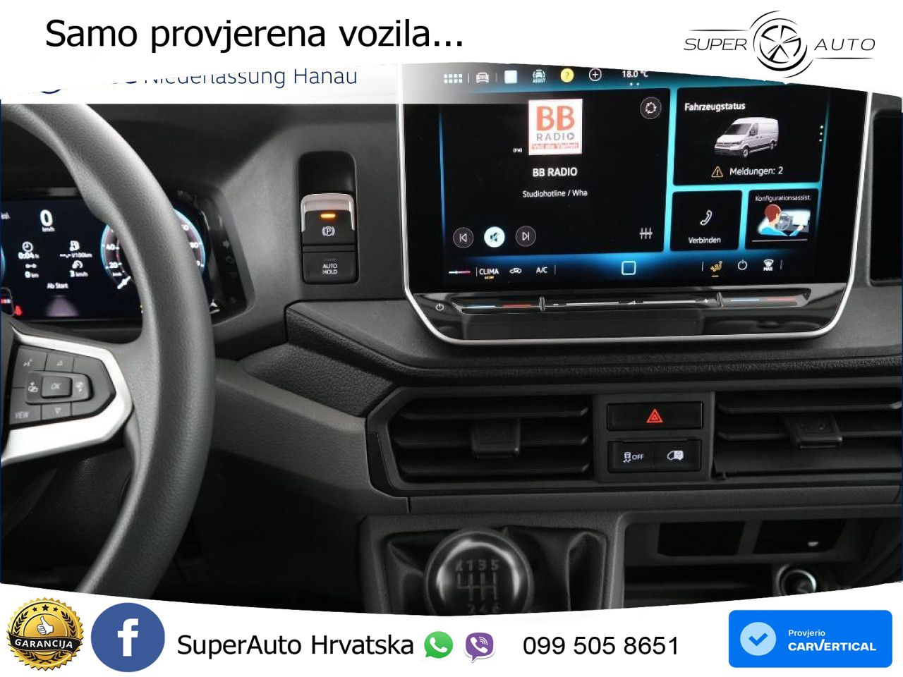 Volkswagen Crafter Kasten mittlerer Radstand AHK Kamera ZV 140 KS