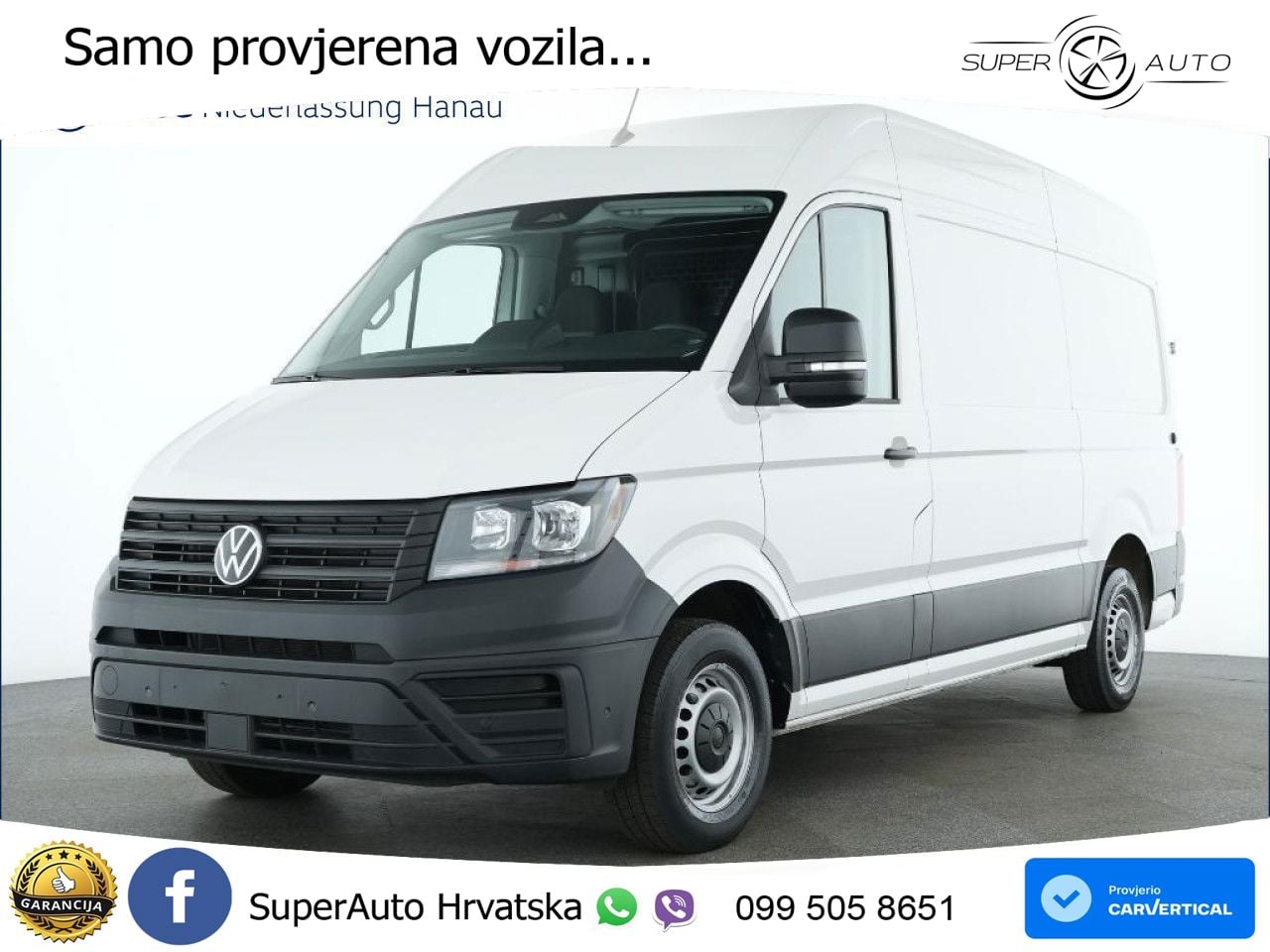 Volkswagen Crafter Kasten mittlerer Radstand AHK Kamera ZV 140 KS