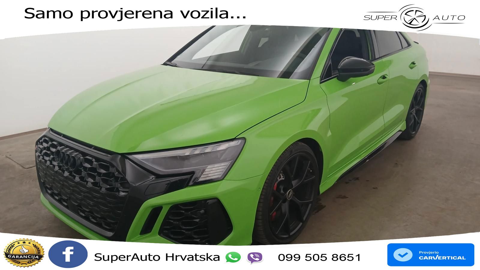 Audi RS3 Sedan 2.5 TFSI (400 KS) quattro S tronic LED+GR SJED+ACC