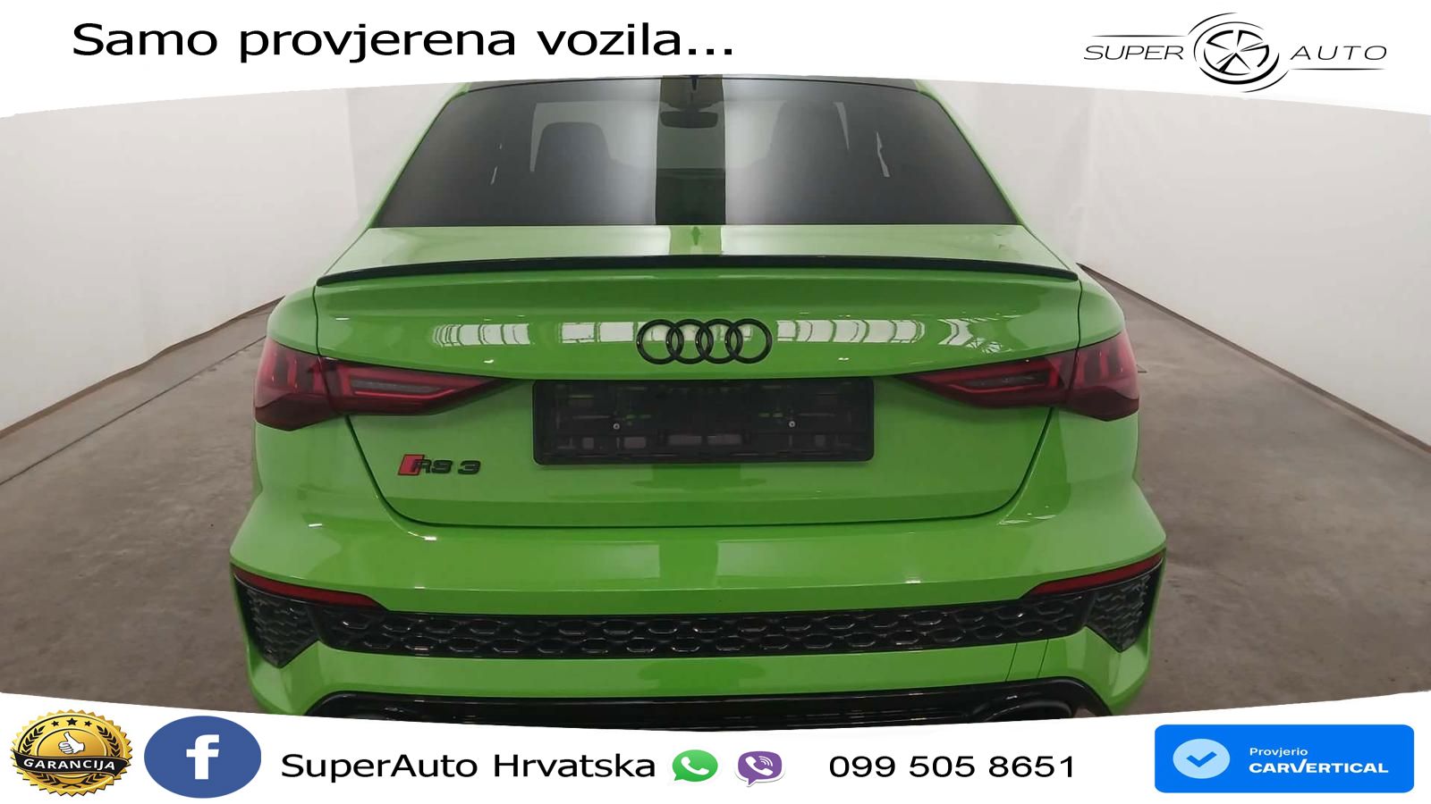 Audi RS3 Sedan 2.5 TFSI (400 KS) quattro S tronic LED+GR SJED+ACC
