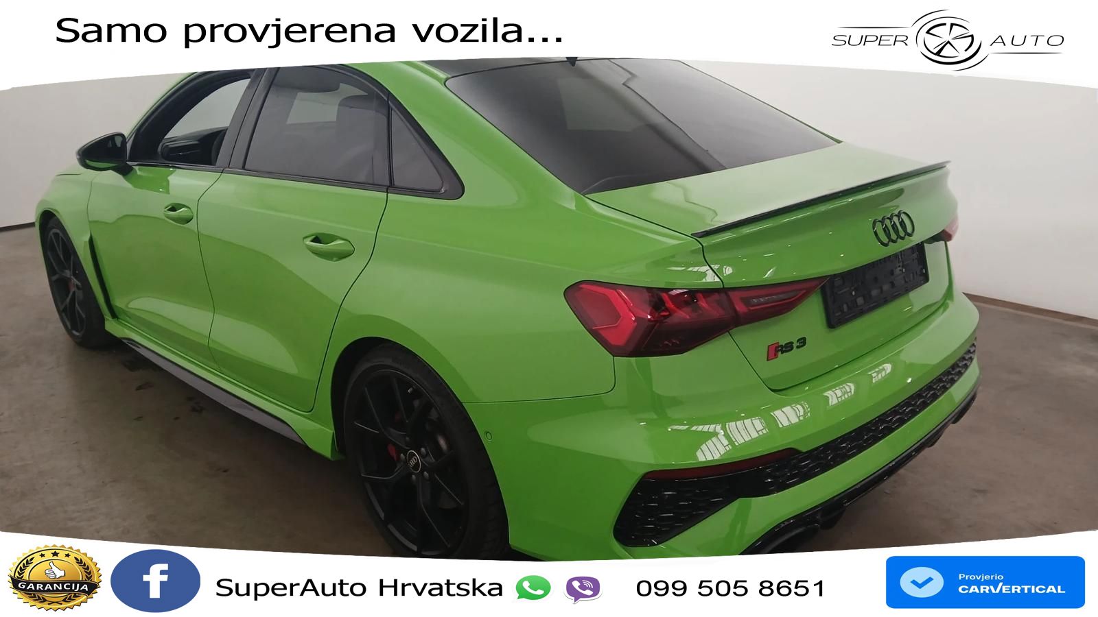 Audi RS3 Sedan 2.5 TFSI (400 KS) quattro S tronic LED+GR SJED+ACC