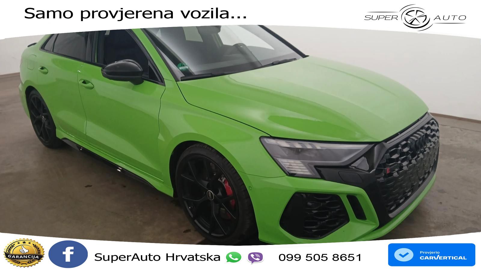 Audi RS3 Sedan 2.5 TFSI (400 KS) quattro S tronic LED+GR SJED+ACC