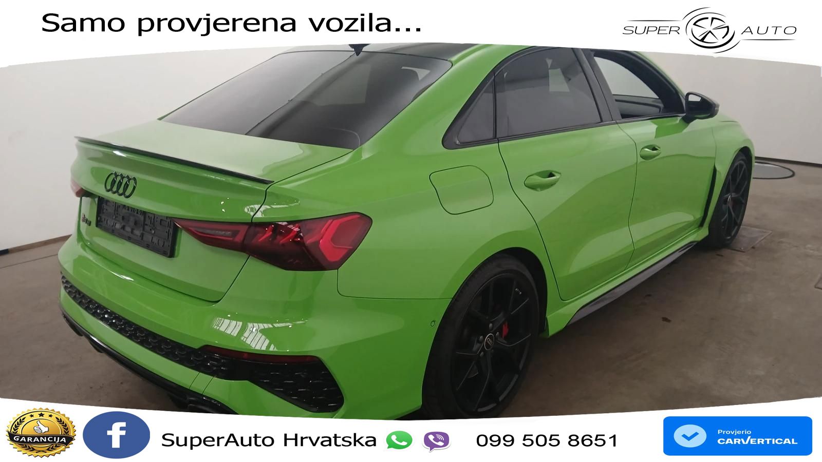 Audi RS3 Sedan 2.5 TFSI (400 KS) quattro S tronic LED+GR SJED+ACC