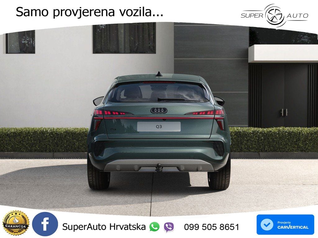 Audi Q3 Sportback 1.5 TFSI (150 KS) S tronic S line LED+GR SJED+ACC