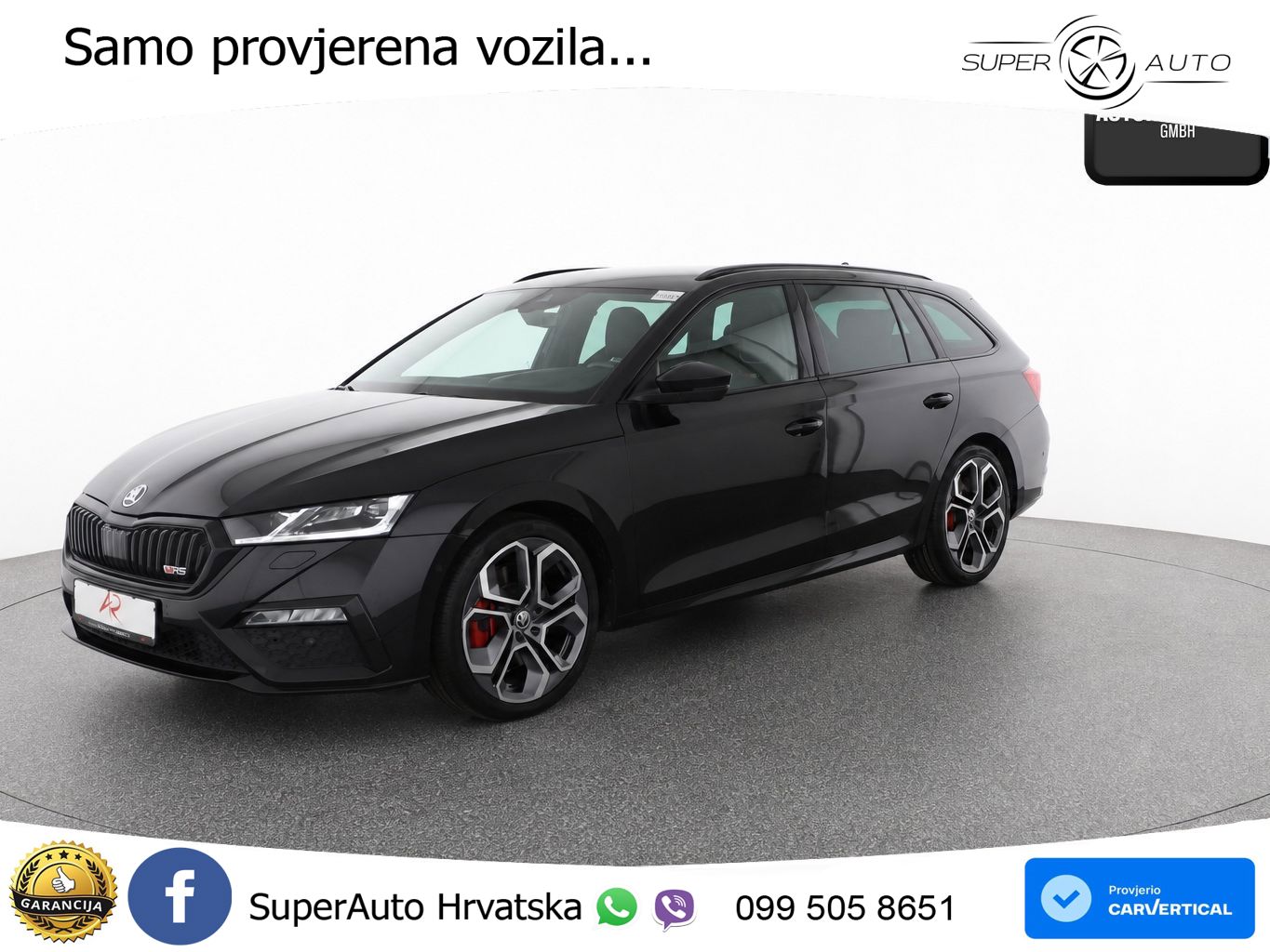 Škoda Octavia Combi RS 2.0 TSI (245 KS) DSG LED+GR SJED+ACC