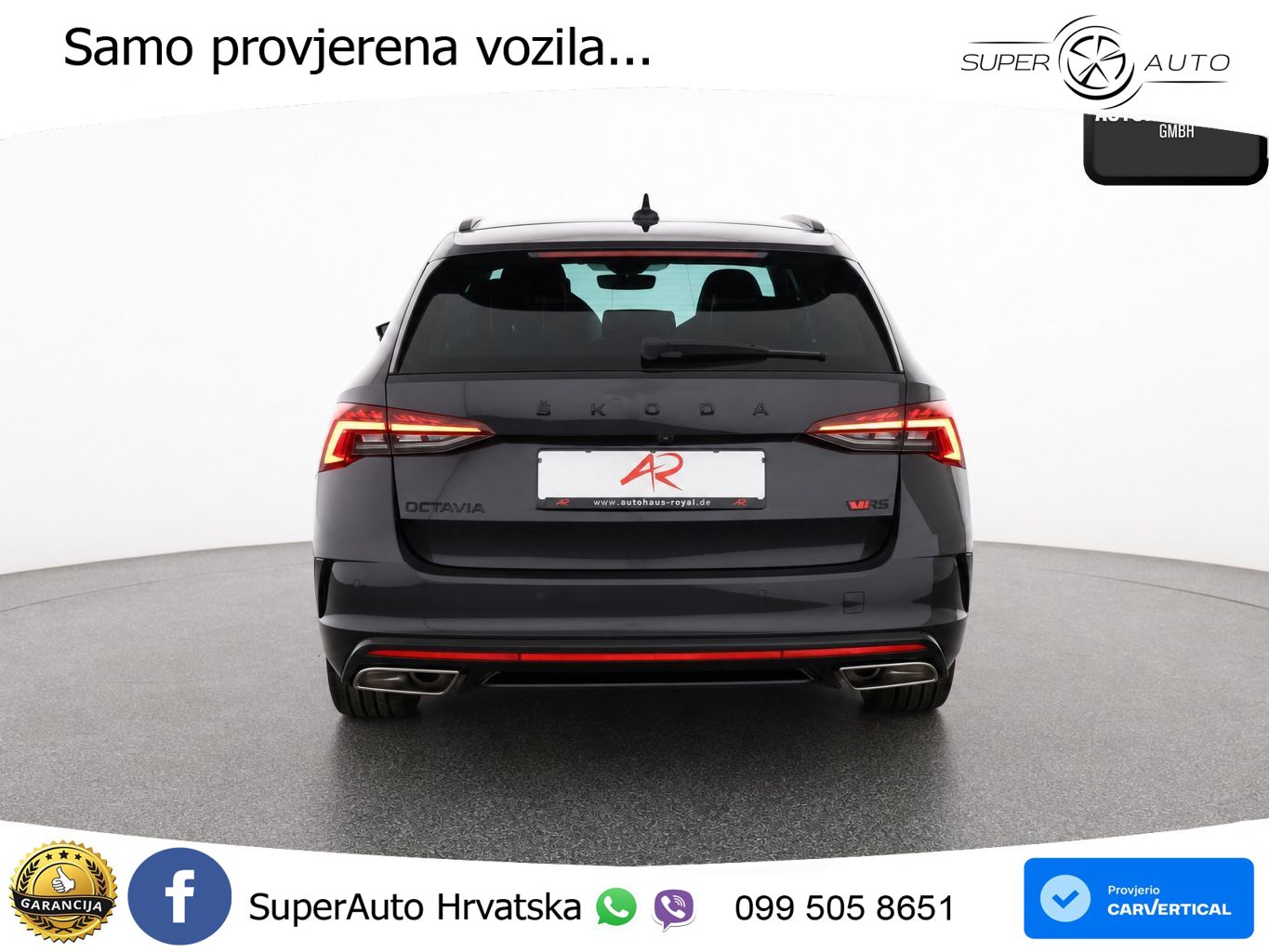 Škoda Octavia Combi RS 2.0 TSI (245 KS) DSG LED+GR SJED+ACC