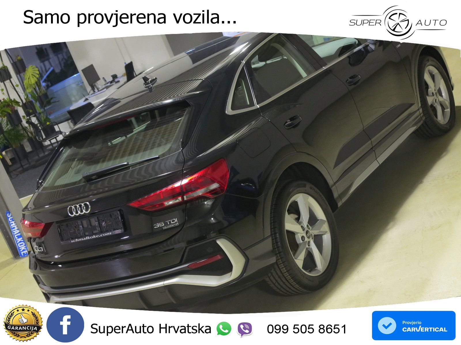 Audi Q3 Sportback 35 TDI (150 KS) quattro S tronic S line LED+GR SJED+ACC