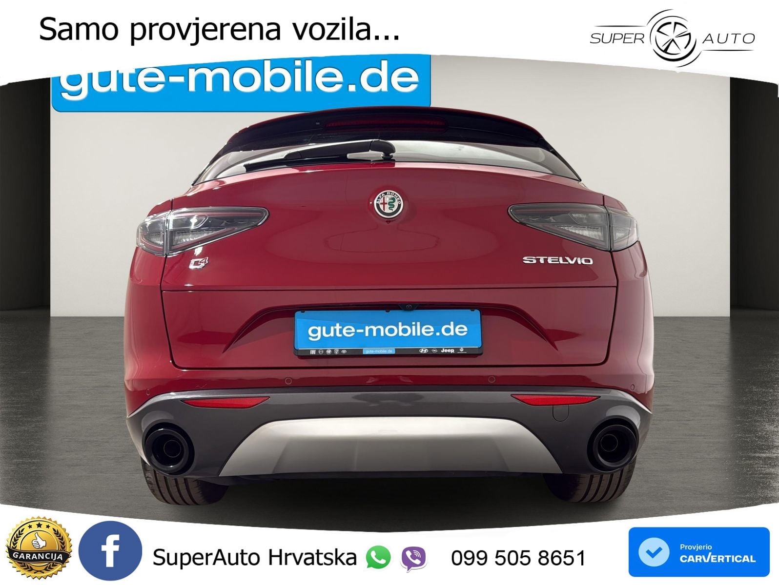 Alfa Romeo Stelvio 2.2 MultiJet II (210 KS) Q4 Automatic LED+GR SJED+ACC