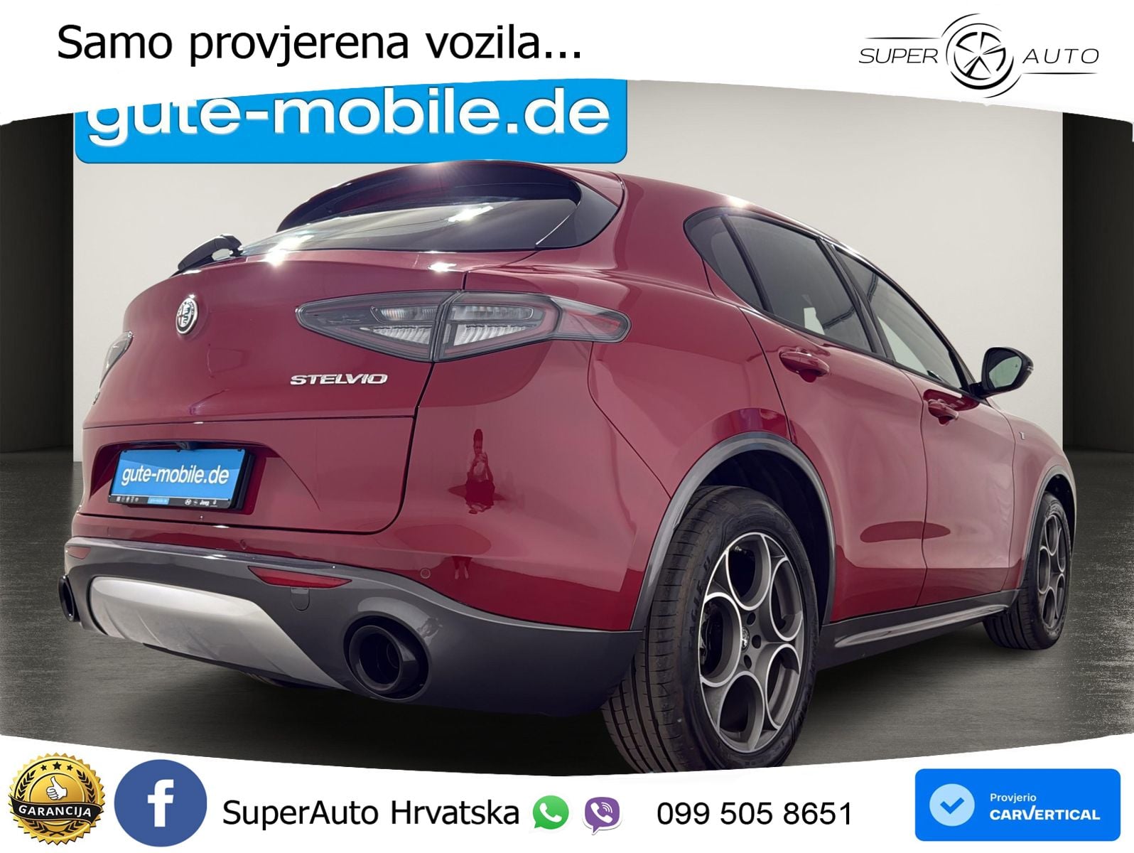 Alfa Romeo Stelvio 2.2 MultiJet II (210 KS) Q4 Automatic LED+GR SJED+ACC