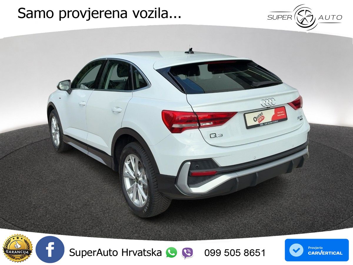 Audi Q3 Sportback 35 TDI (150 KS) quattro S tronic S line LED+GR SJED+ACC
