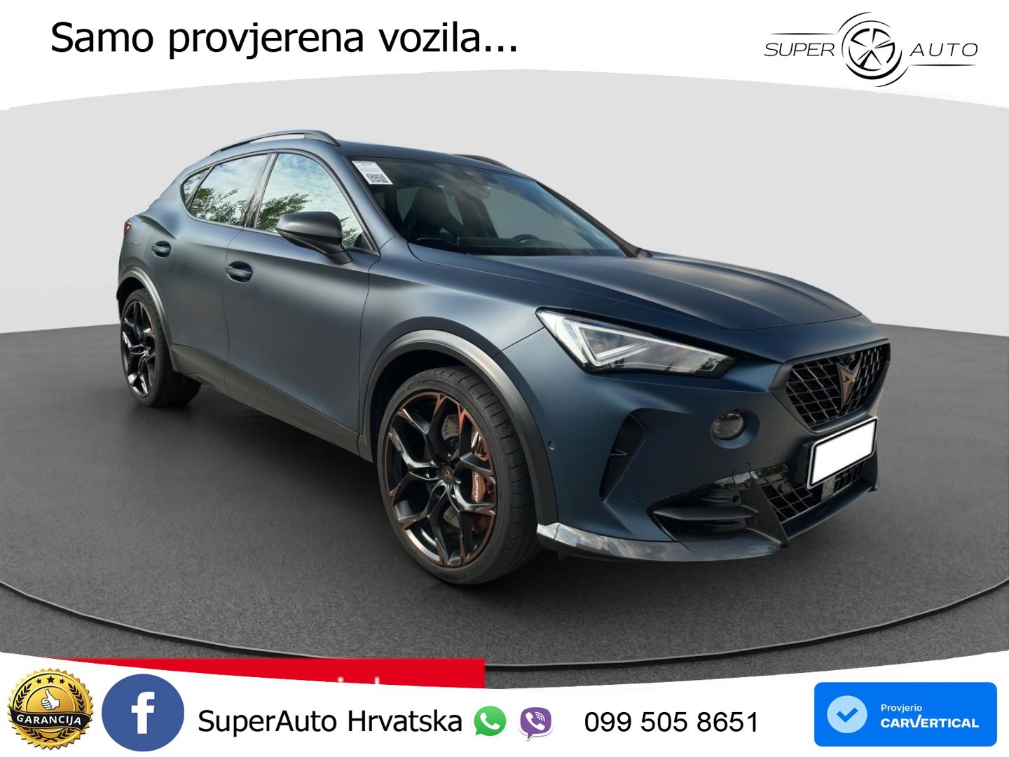 Cupra Formentor VZ5 2.5 TSI (390 KS) 4Drive DSG ACC+GR SJED+360+PANO