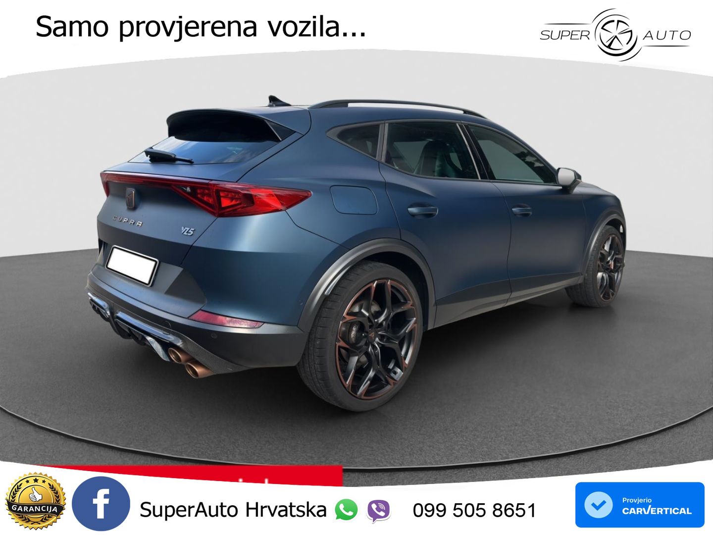 Cupra Formentor VZ5 2.5 TSI (390 KS) 4Drive DSG ACC+GR SJED+360+PANO