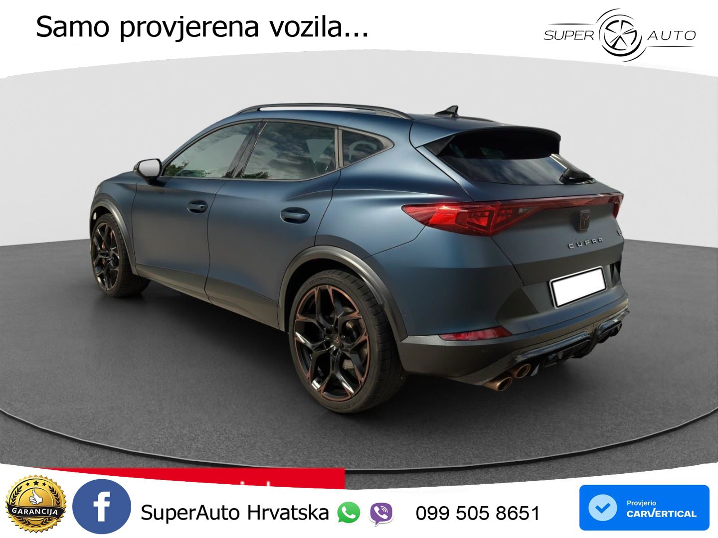 Cupra Formentor VZ5 2.5 TSI (390 KS) 4Drive DSG ACC+GR SJED+360+PANO