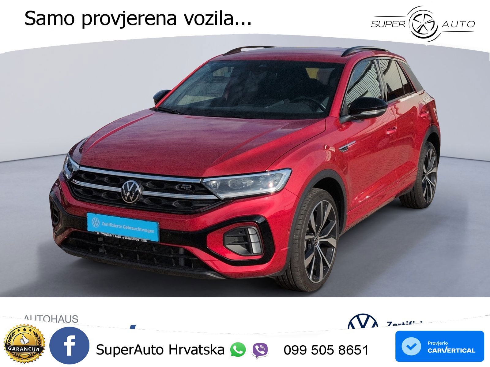 Volkswagen T-Roc 1.5 TSI (150 KS) DSG R-Line LED+GR SJED+ACC