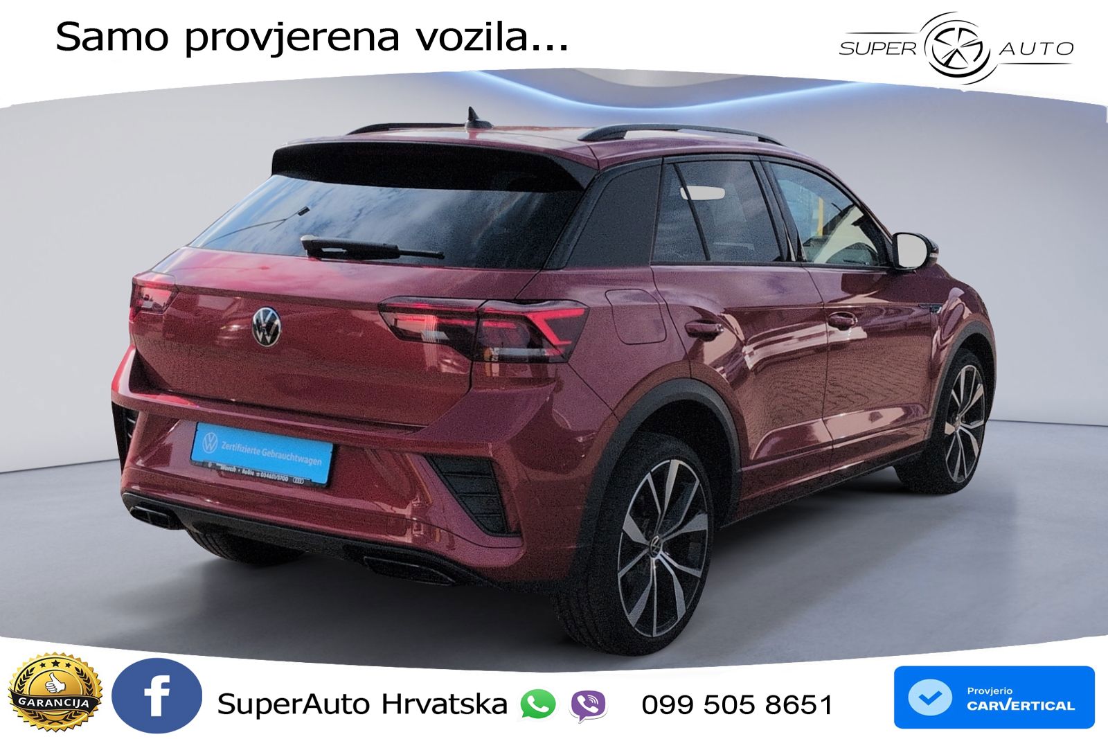 Volkswagen T-Roc 1.5 TSI (150 KS) DSG R-Line LED+GR SJED+ACC