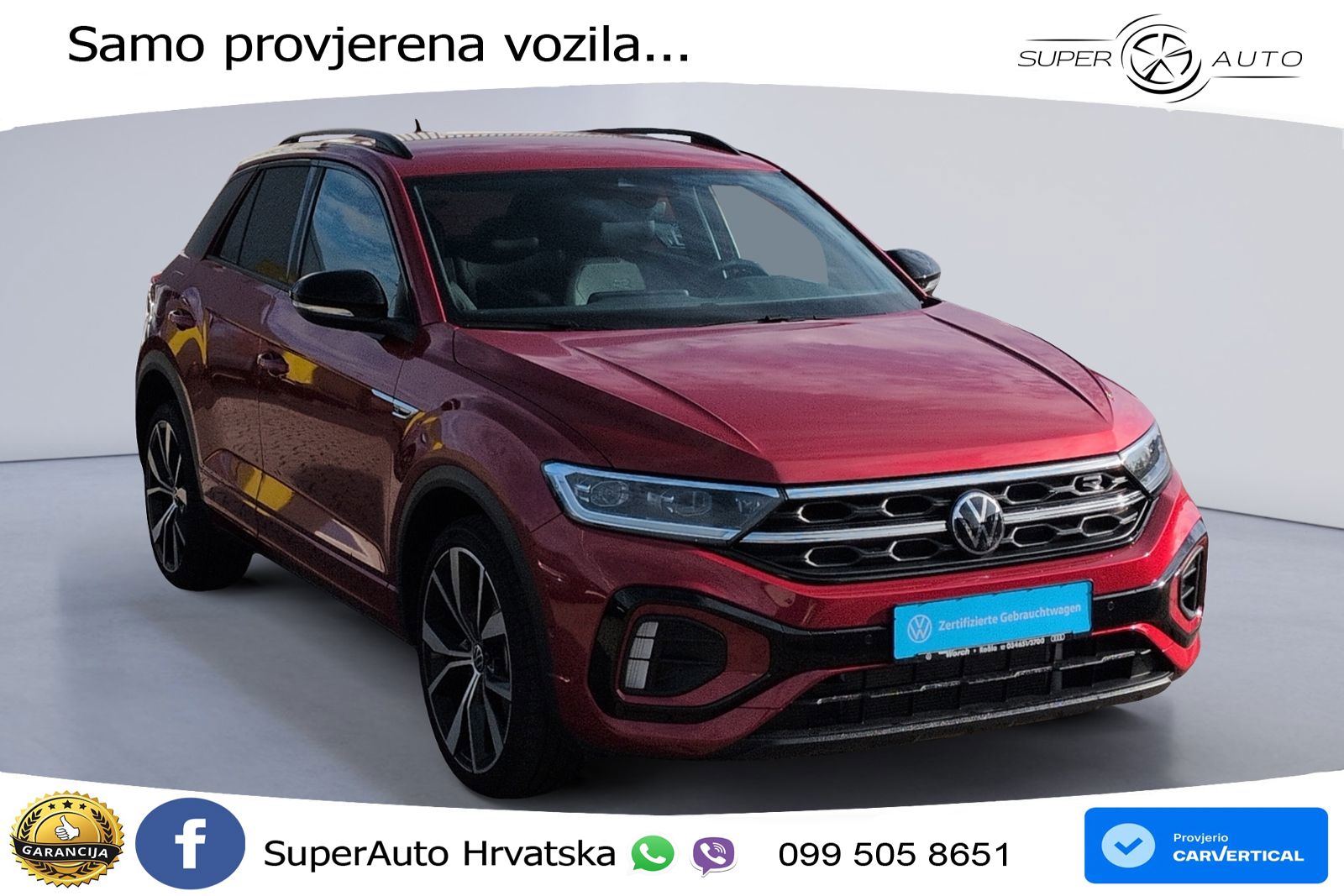 Volkswagen T-Roc 1.5 TSI (150 KS) DSG R-Line LED+GR SJED+ACC