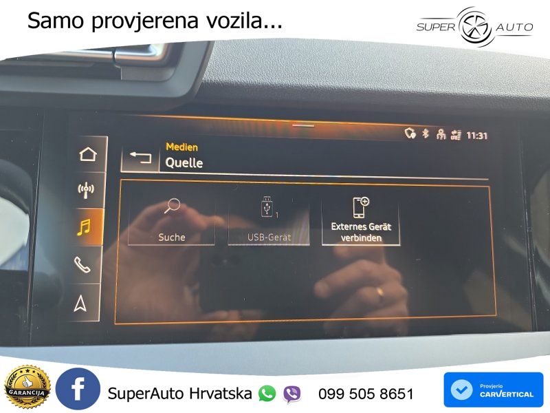 Audi A3 35 TFSI (150 KS) S tronic LED+GR SJED+ACC