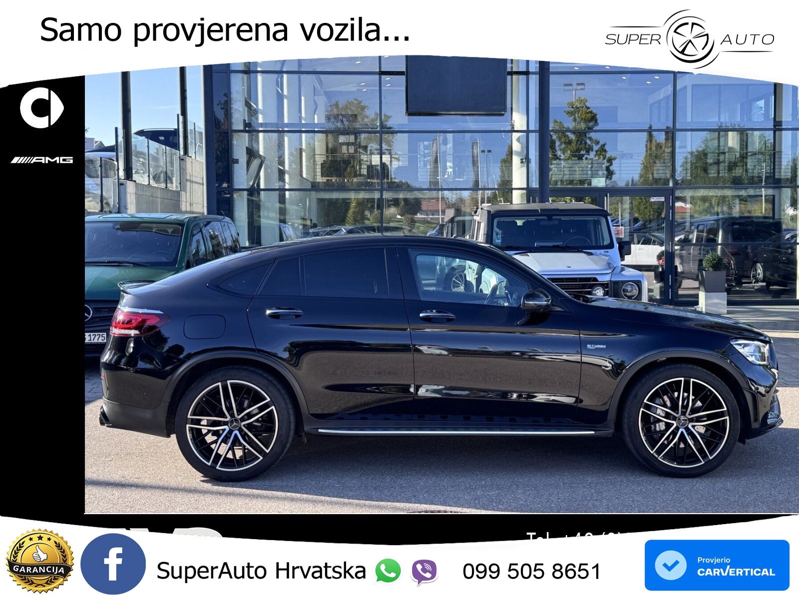 Mercedes GLC Coupe AMG 43 V6 (390 KS) 4MATIC TCT ZRAČNI+ACC+4xGR SJED+KAM