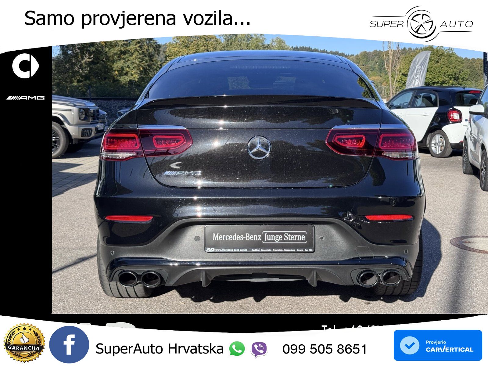 Mercedes GLC Coupe AMG 43 V6 (390 KS) 4MATIC TCT ZRAČNI+ACC+4xGR SJED+KAM