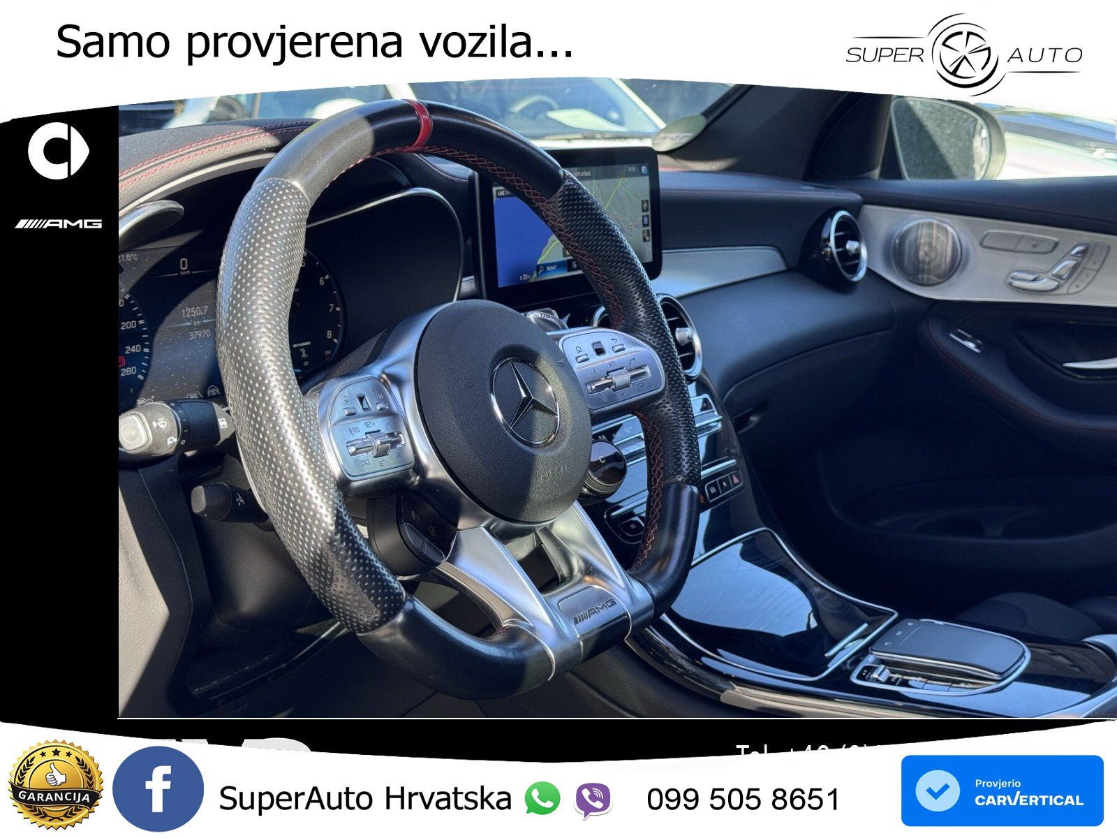 Mercedes GLC Coupe AMG 43 V6 (390 KS) 4MATIC TCT ZRAČNI+ACC+4xGR SJED+KAM