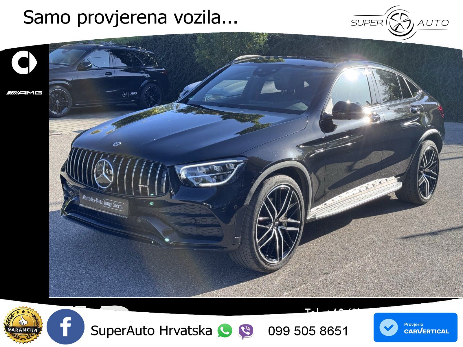 Mercedes GLC Coupe AMG 43 V6 (390 KS) 4MATIC TCT ZRAČNI+ACC+4xGR SJED+KAM