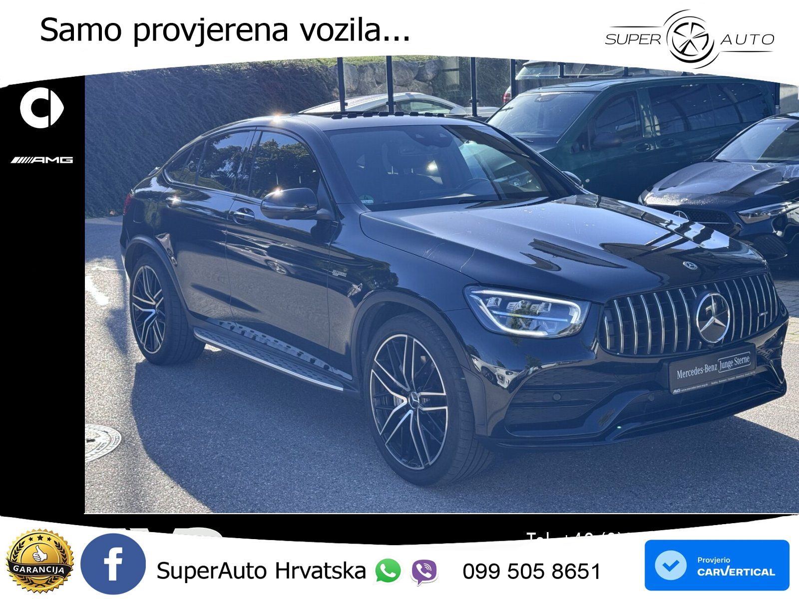 Mercedes GLC Coupe AMG 43 V6 (390 KS) 4MATIC TCT ZRAČNI+ACC+4xGR SJED+KAM