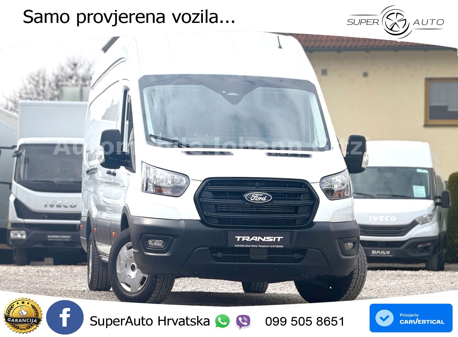 Ford TRANSIT 350 TREND L4H3 AUTOMATIK RFK SHZ AHK AIR 165 KS