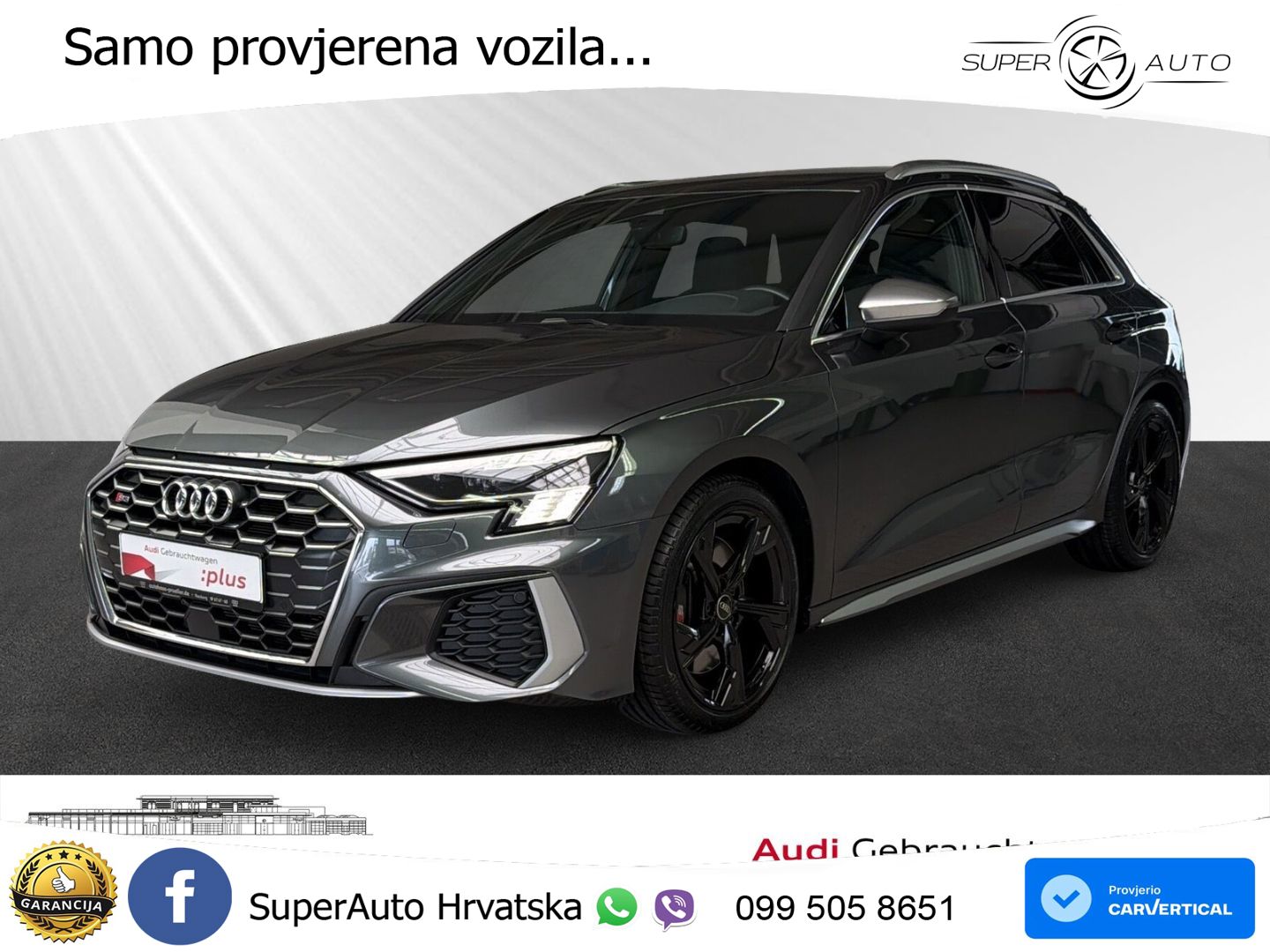 Audi S3 2.0 TFSI (310 KS) quattro S tronic MATRIX+GR SJED+KAM