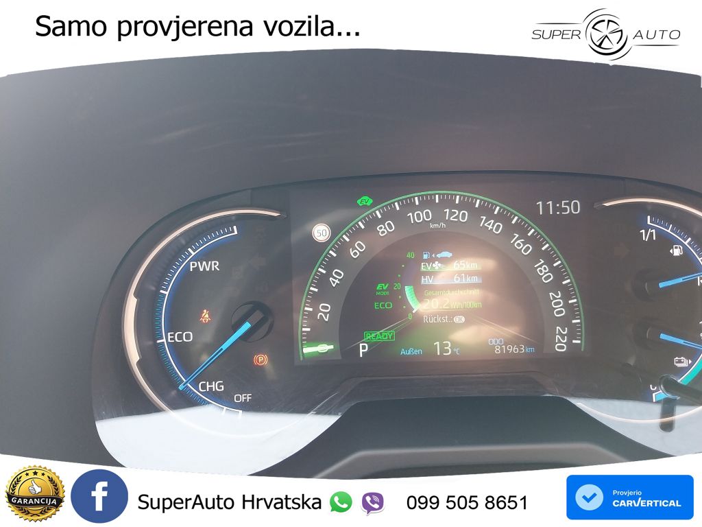 Toyota RAV4 2.5 D-4S (306 KS) Hybrid AWD-i e-CVT LED+GR SJED+ACC