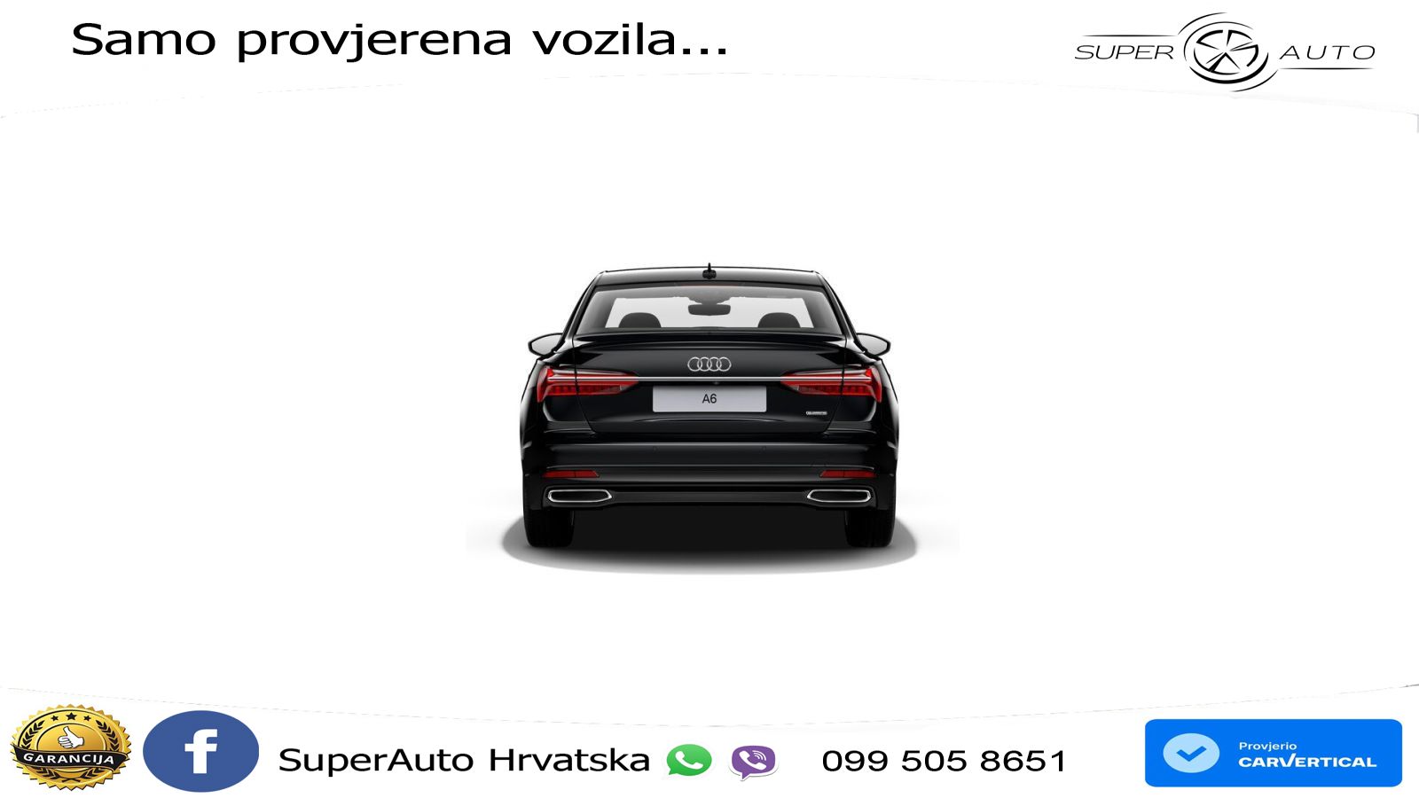 Audi A6 50 TDI V6 (286 KS) quattro tiptronic ZRAČNI+ACC+4xGR SJED+KAM