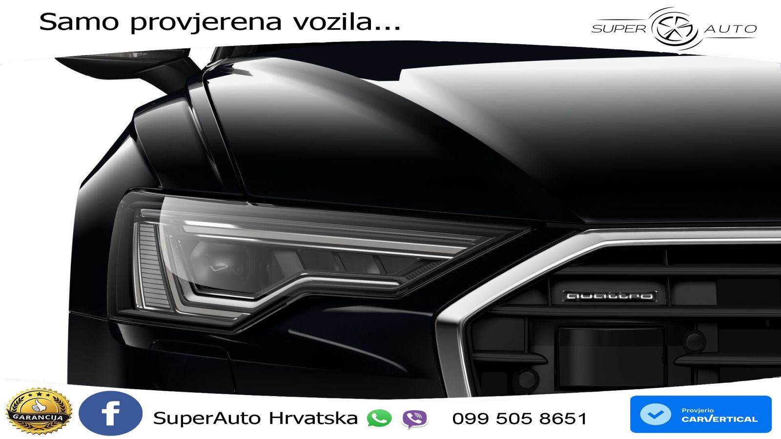 Audi A6 50 TDI V6 (286 KS) quattro tiptronic ZRAČNI+ACC+4xGR SJED+KAM