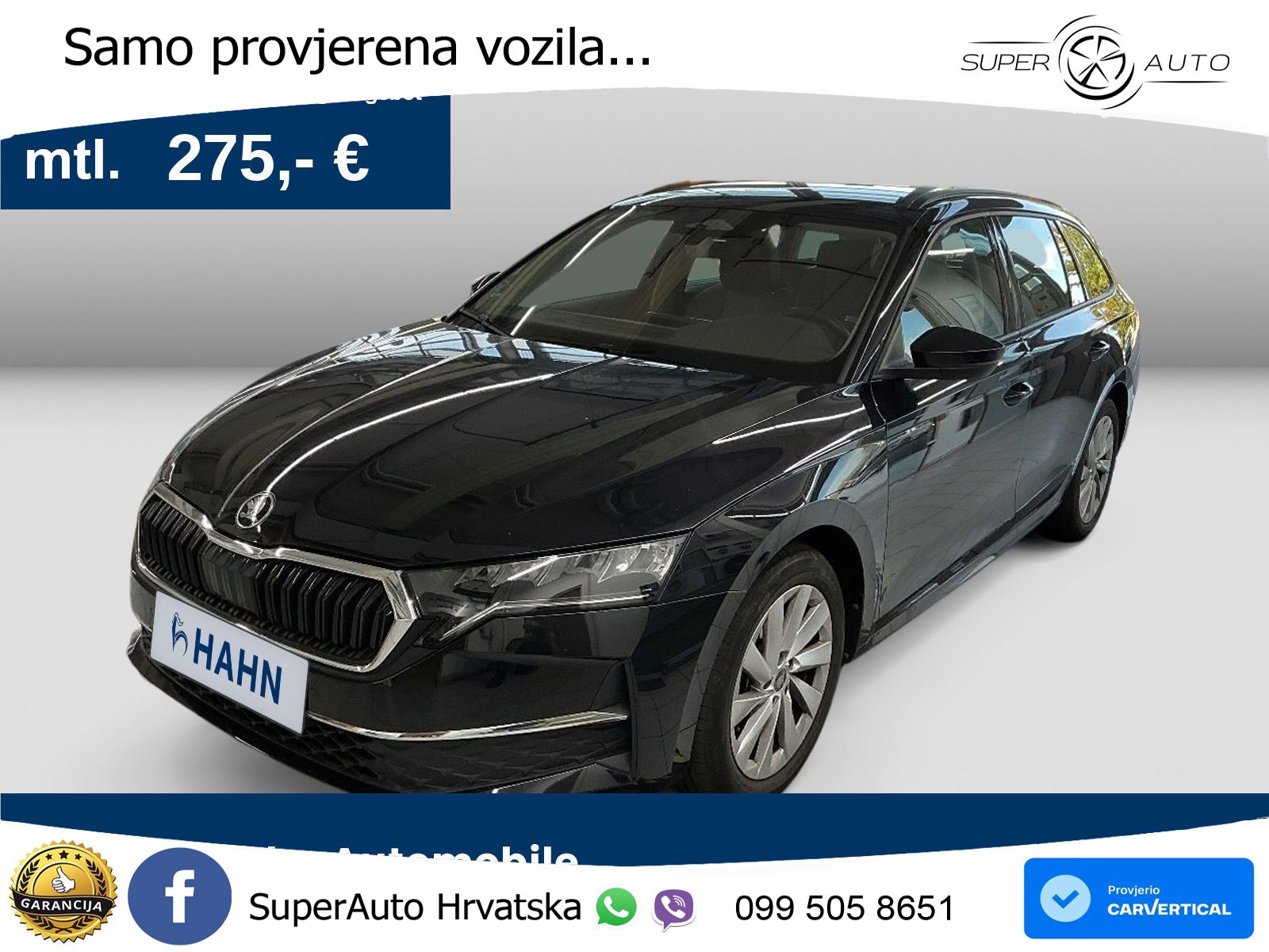 Škoda Octavia Combi 1.5 TSI (150 KS) DSG Selection LED+GR SJED+ACC