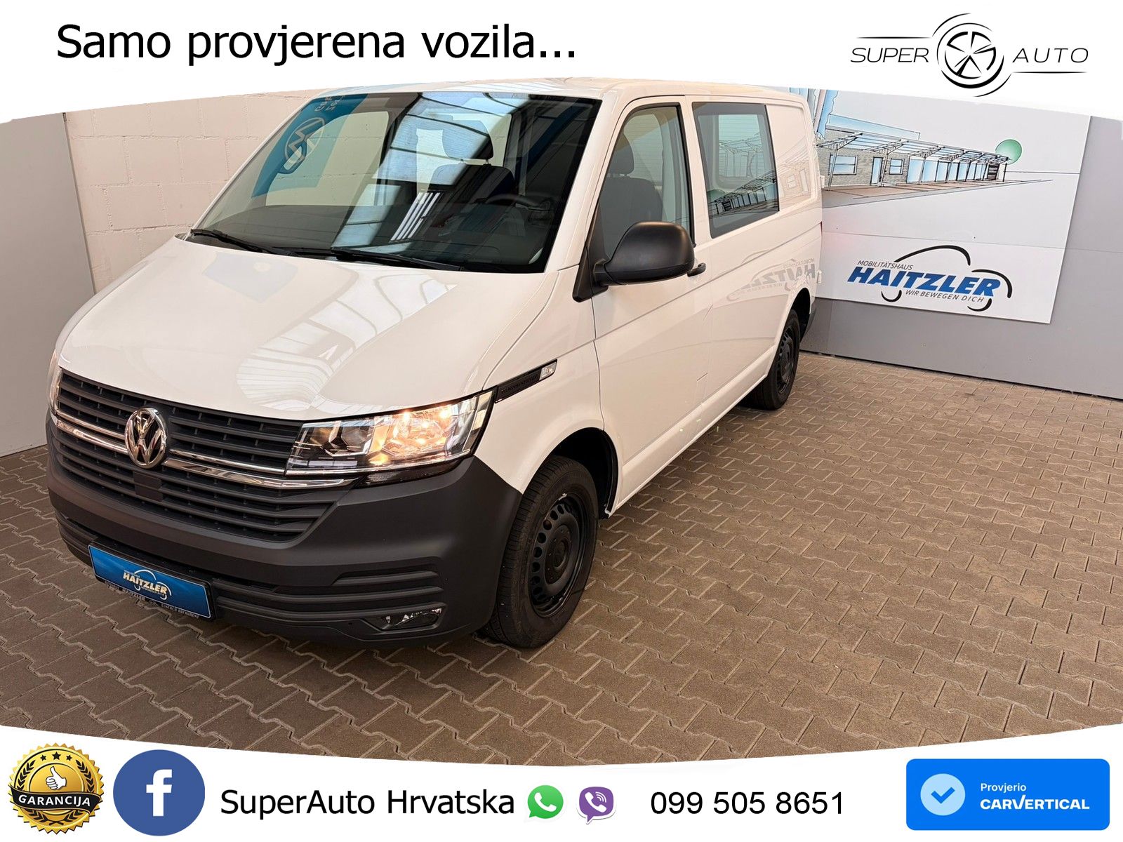Volkswagen T6.1 Transporter Kasten 2,0 TDI +AHK+Licht&Sicht 110 KS