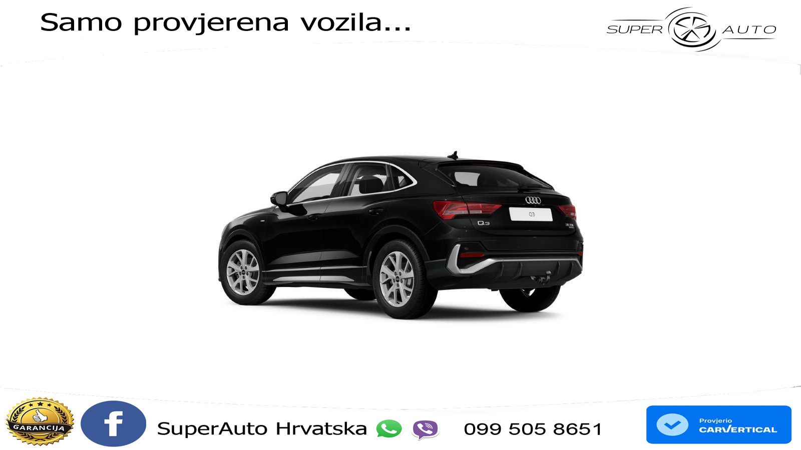 Audi Q3 Sportback 35 TDI (150 KS) quattro S tronic S line LED+GR SJED+ACC