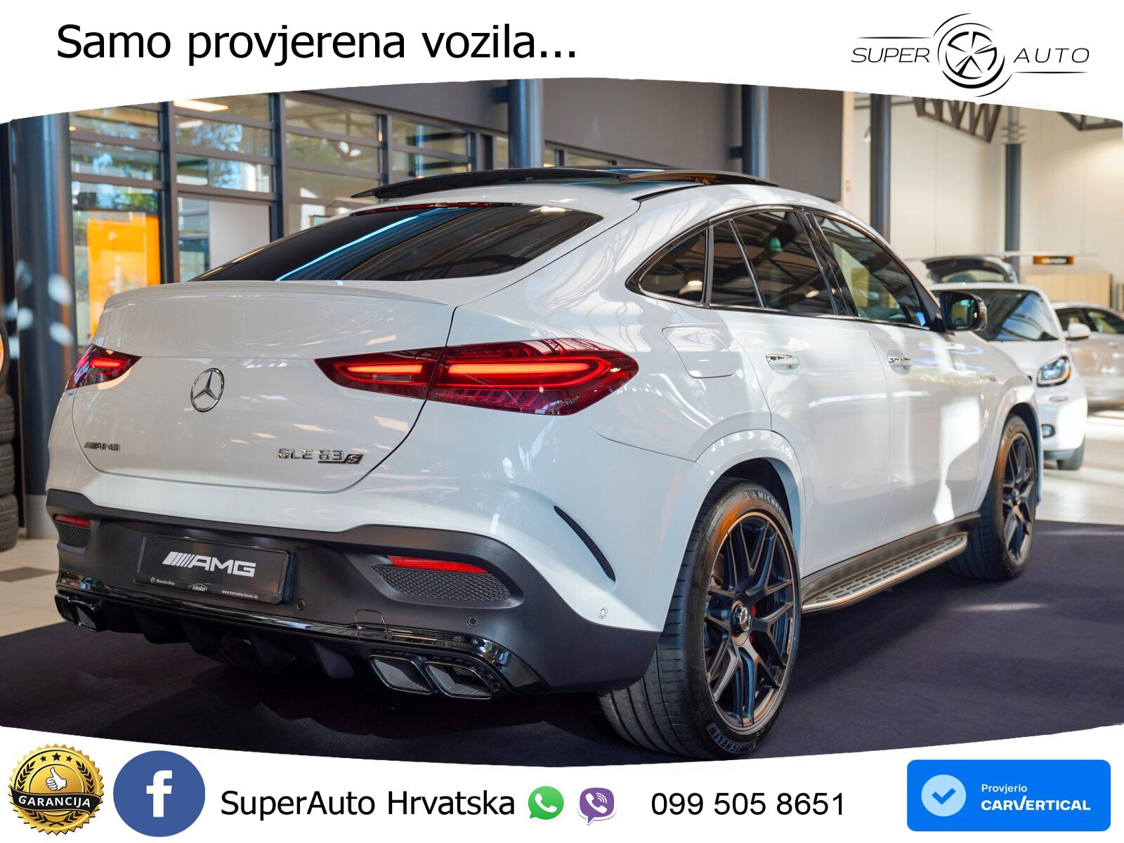 Mercedes AMG GLE Coupe 63 S V8 (612 KS) EQ Boost 4MATIC+ AMG SPEEDSHIFT TCT 9G ACC+HEAD+GR SJED+360+PANO