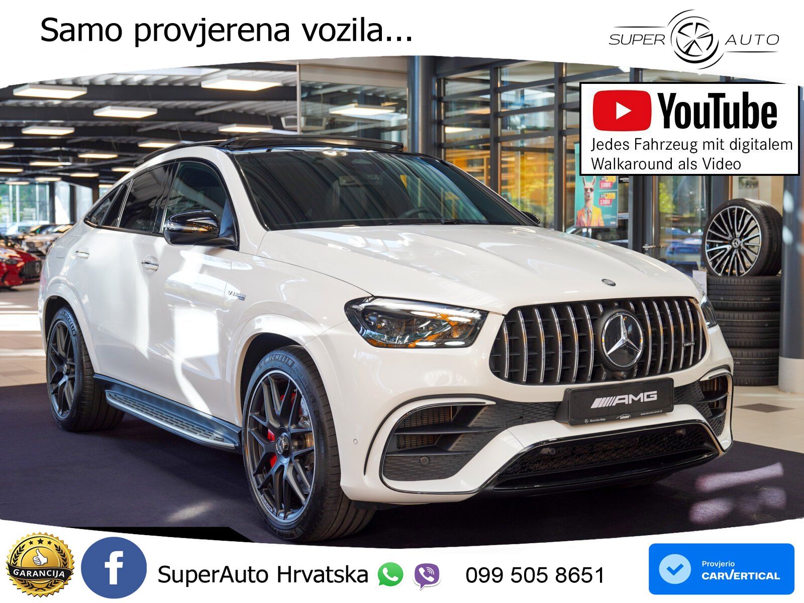 Mercedes AMG GLE Coupe 63 S V8 (612 KS) EQ Boost 4MATIC+ AMG SPEEDSHIFT TCT 9G ACC+HEAD+GR SJED+360+PANO