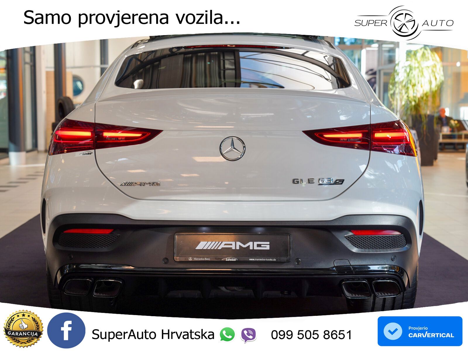 Mercedes AMG GLE Coupe 63 S V8 (612 KS) EQ Boost 4MATIC+ AMG SPEEDSHIFT TCT 9G ACC+HEAD+GR SJED+360+PANO