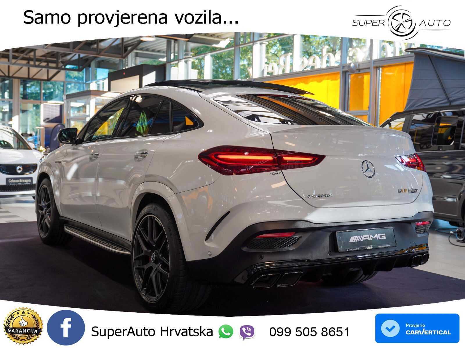 Mercedes AMG GLE Coupe 63 S V8 (612 KS) EQ Boost 4MATIC+ AMG SPEEDSHIFT TCT 9G ACC+HEAD+GR SJED+360+PANO