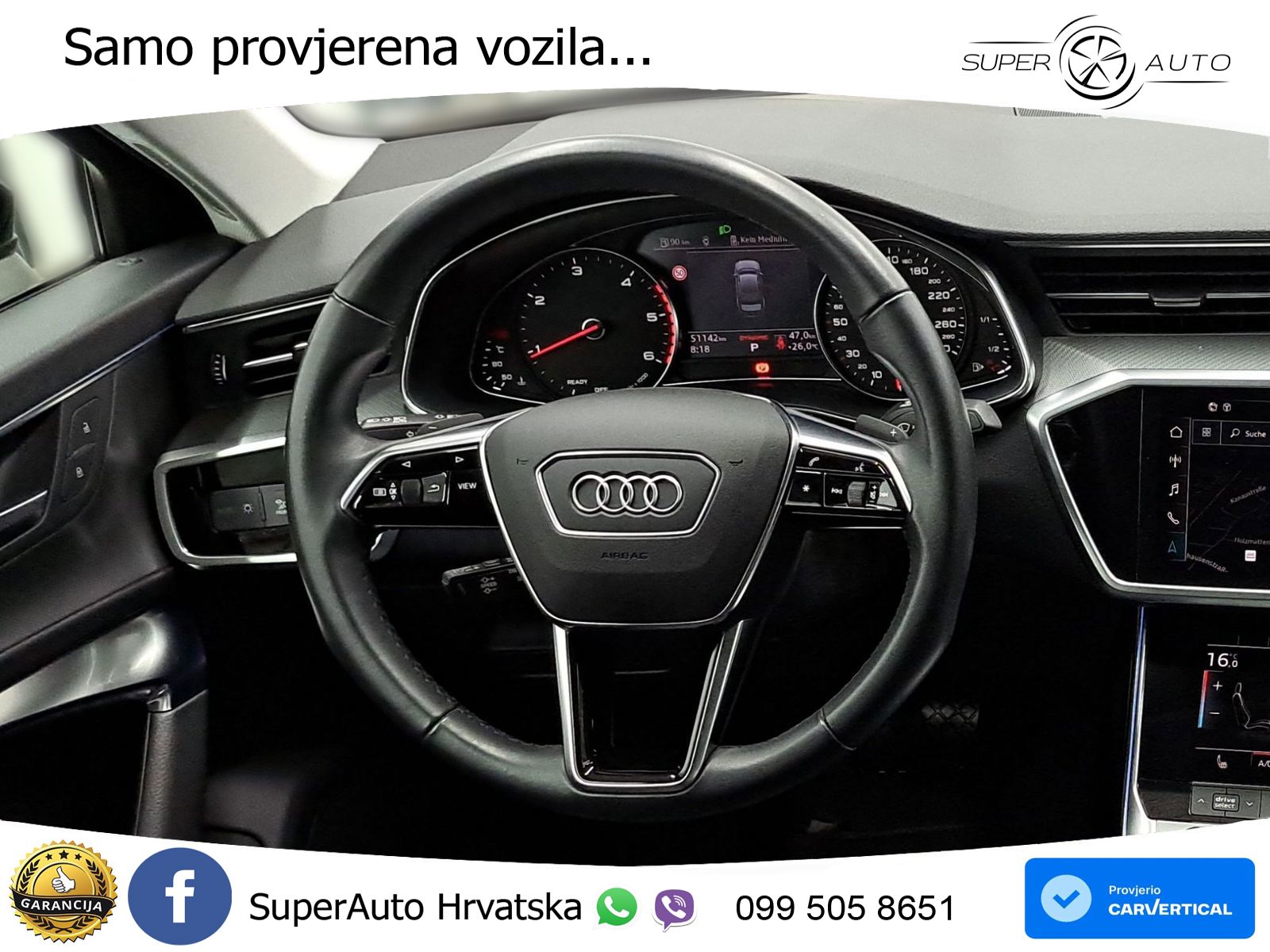 Audi A6 50 TDI V6 (286 KS) quattro tiptronic S line LED+GR SJED+ACC