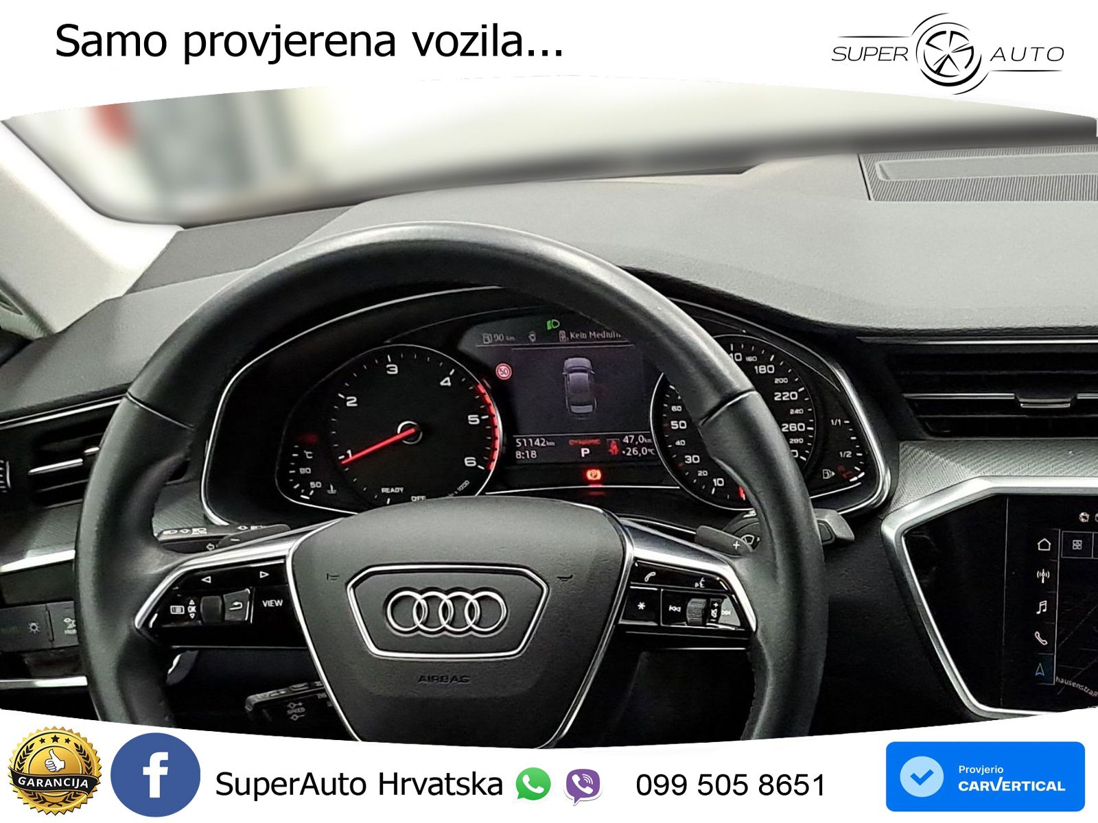 Audi A6 50 TDI V6 (286 KS) quattro tiptronic S line LED+GR SJED+ACC
