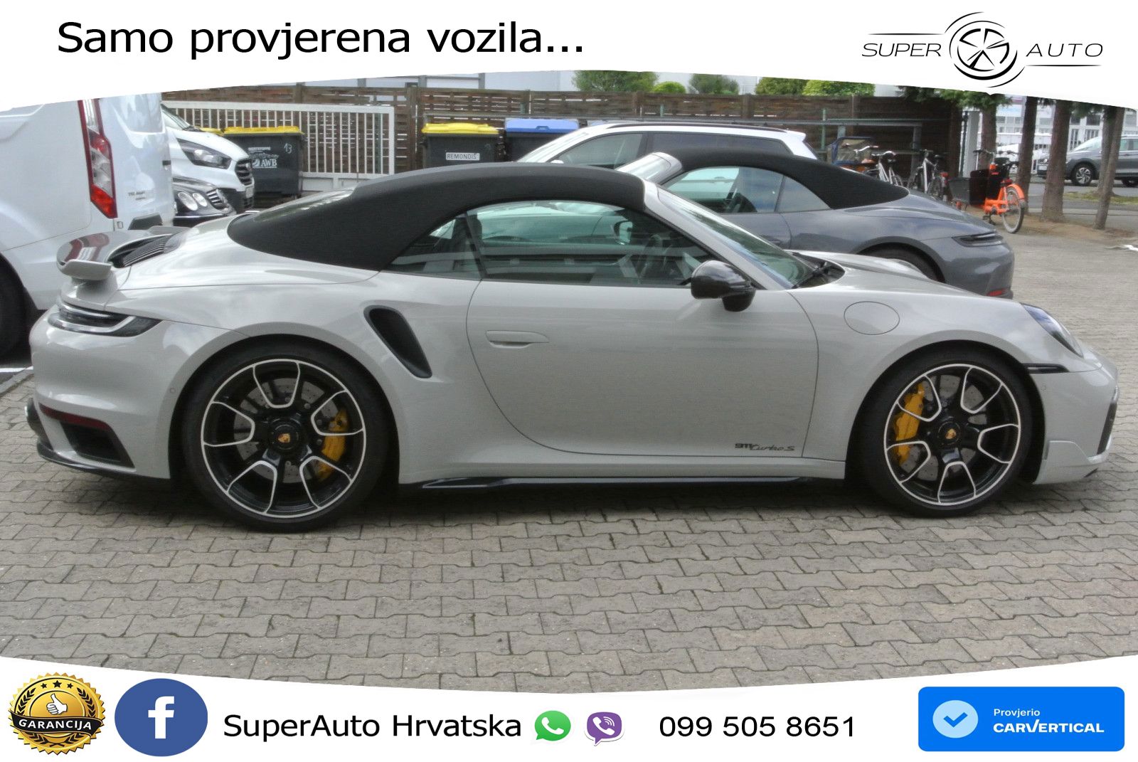 Porsche 911 Turbo S Cabriolet 3.8 (650 KS) PDK ZRAČNI+ACC+GR SJED+KAM+PANO