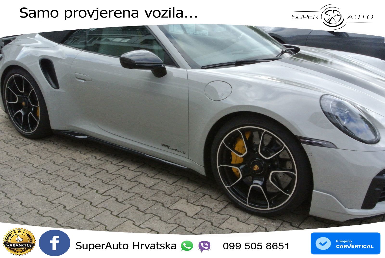 Porsche 911 Turbo S Cabriolet 3.8 (650 KS) PDK ZRAČNI+ACC+GR SJED+KAM+PANO