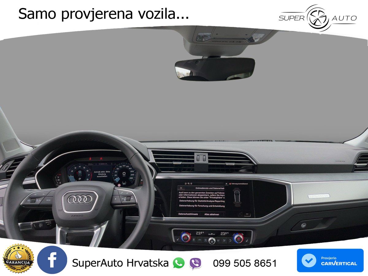 Audi Q3 45 TFSI (245 KS) quattro S tronic advanced LED+GR SJED+ACC