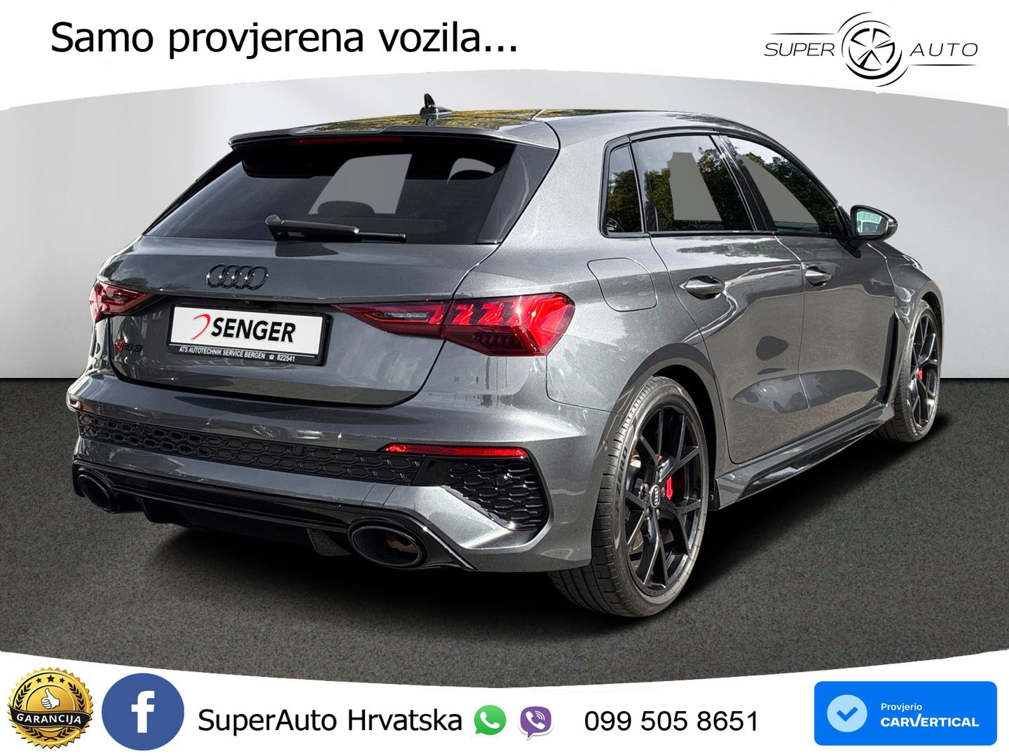 Audi RS3 Sedan 2.5 TFSI (400 KS) quattro S tronic LED+GR SJED+ACC