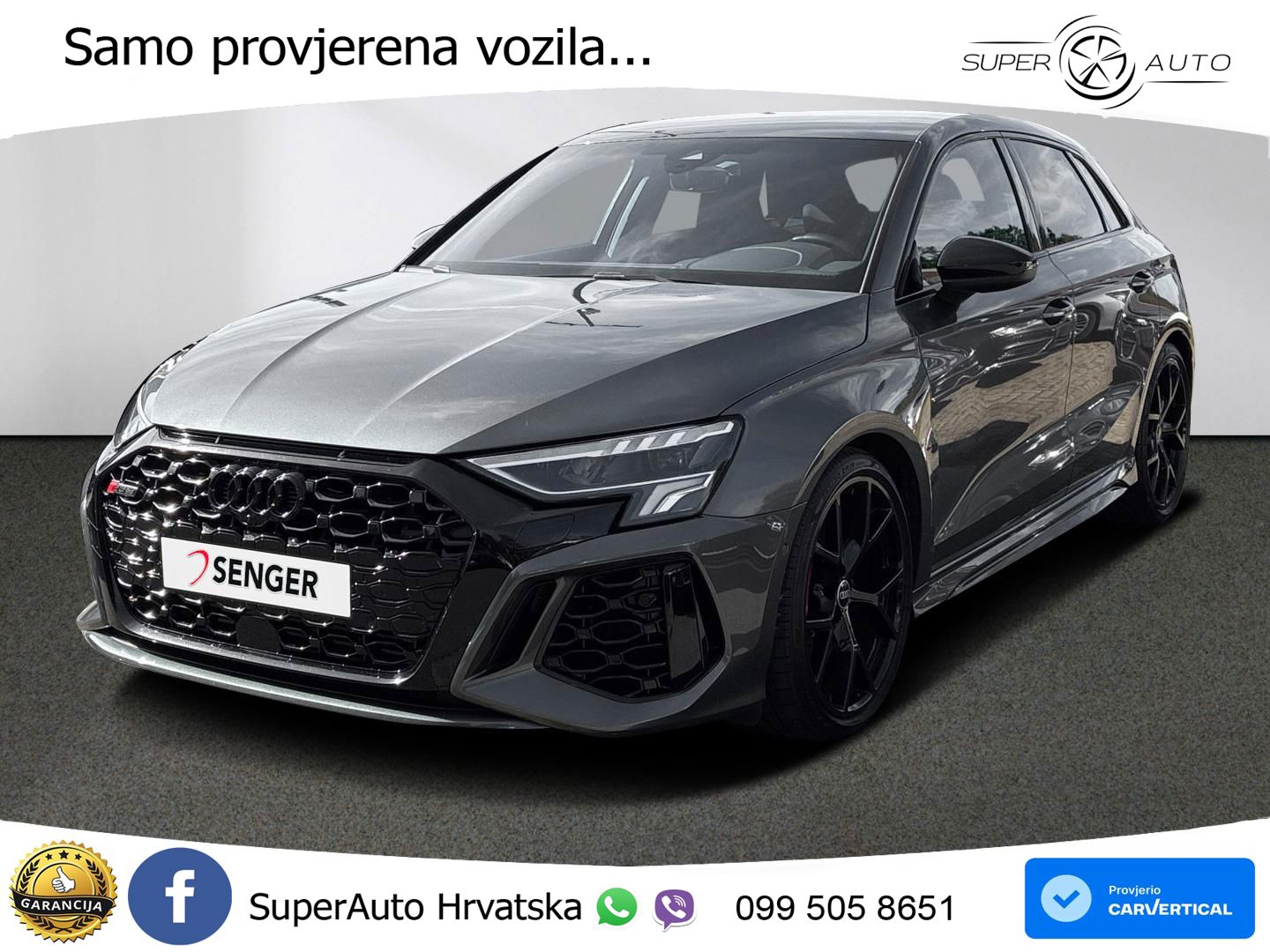 Audi RS3 Sedan 2.5 TFSI (400 KS) quattro S tronic LED+GR SJED+ACC