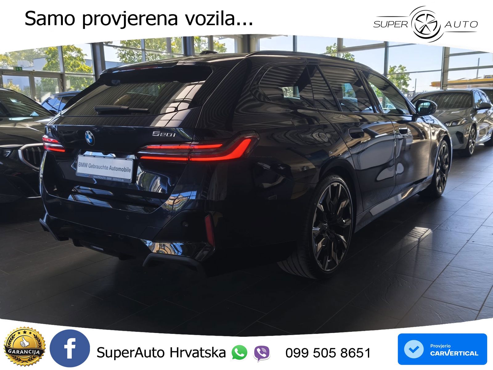 BMW 520i Touring (208 KS) Steptronic M Sport ACC+HEAD+GR SJED+360+PANO